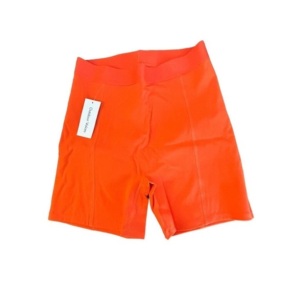 Outdoor Voices Women's Size M Super Form 5" Shorts in Sundance Orange - New - Picture 1 of 8